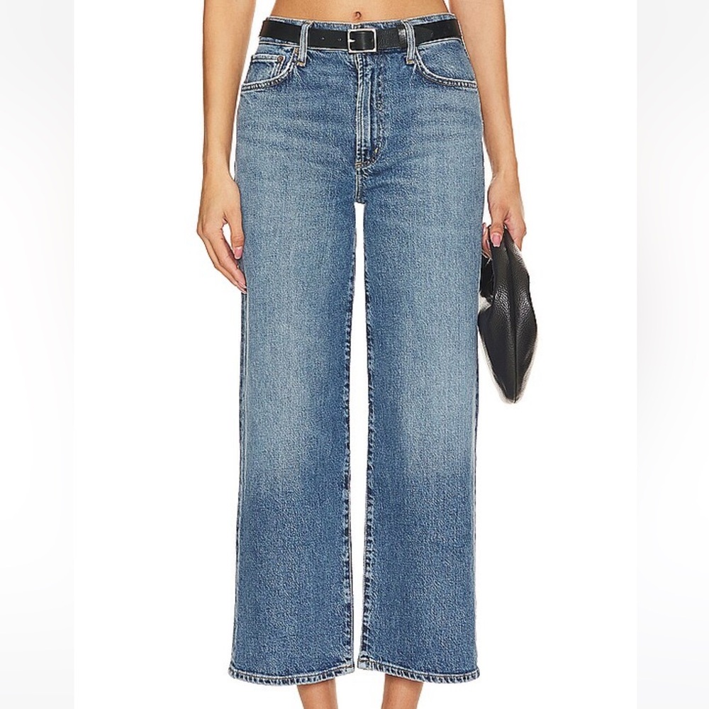 AGOLDE Harper Crop Straight Jeans in Moor